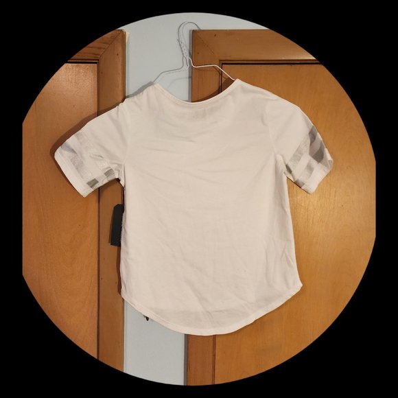 MELROSE & MARKET - WOMENS SHORT TSHIRT TOP - WHITE- SIZE MEDIUM - Picture 2 of 4